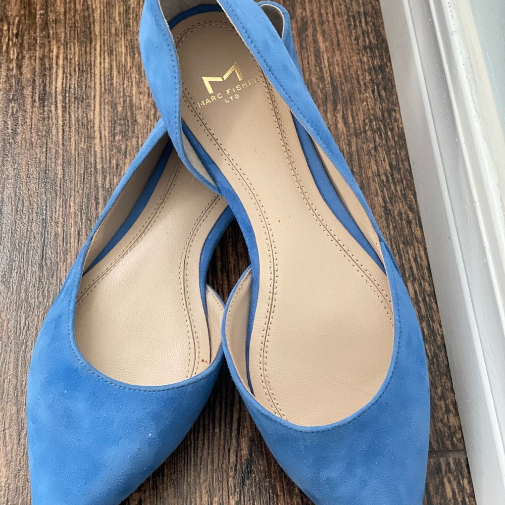 Marc Fisher Sunny D’Orsay suede flats